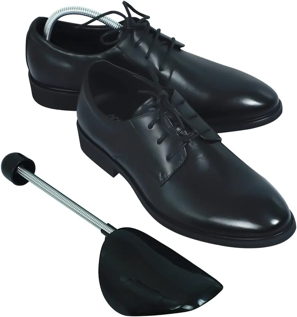 6 Pairs Plastic Shoe Trees for Men (Black)