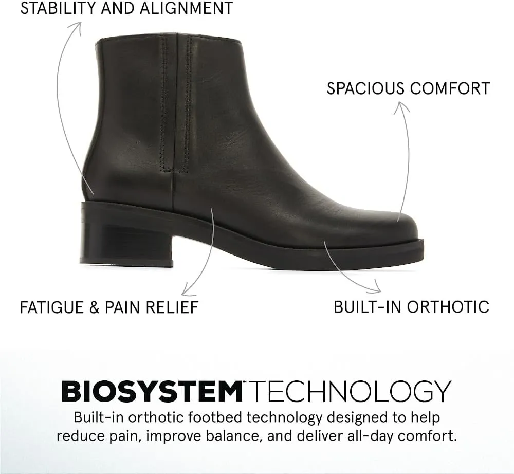 ABEO Traverse Ankle Booties for Women | Fall Boots for Women | Water Resistant Leather | Built-In Orthotic Insole