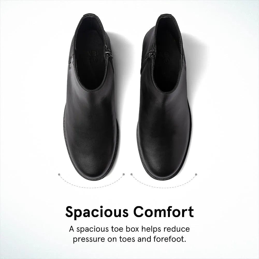 ABEO Traverse Ankle Booties for Women | Fall Boots for Women | Water Resistant Leather | Built-In Orthotic Insole