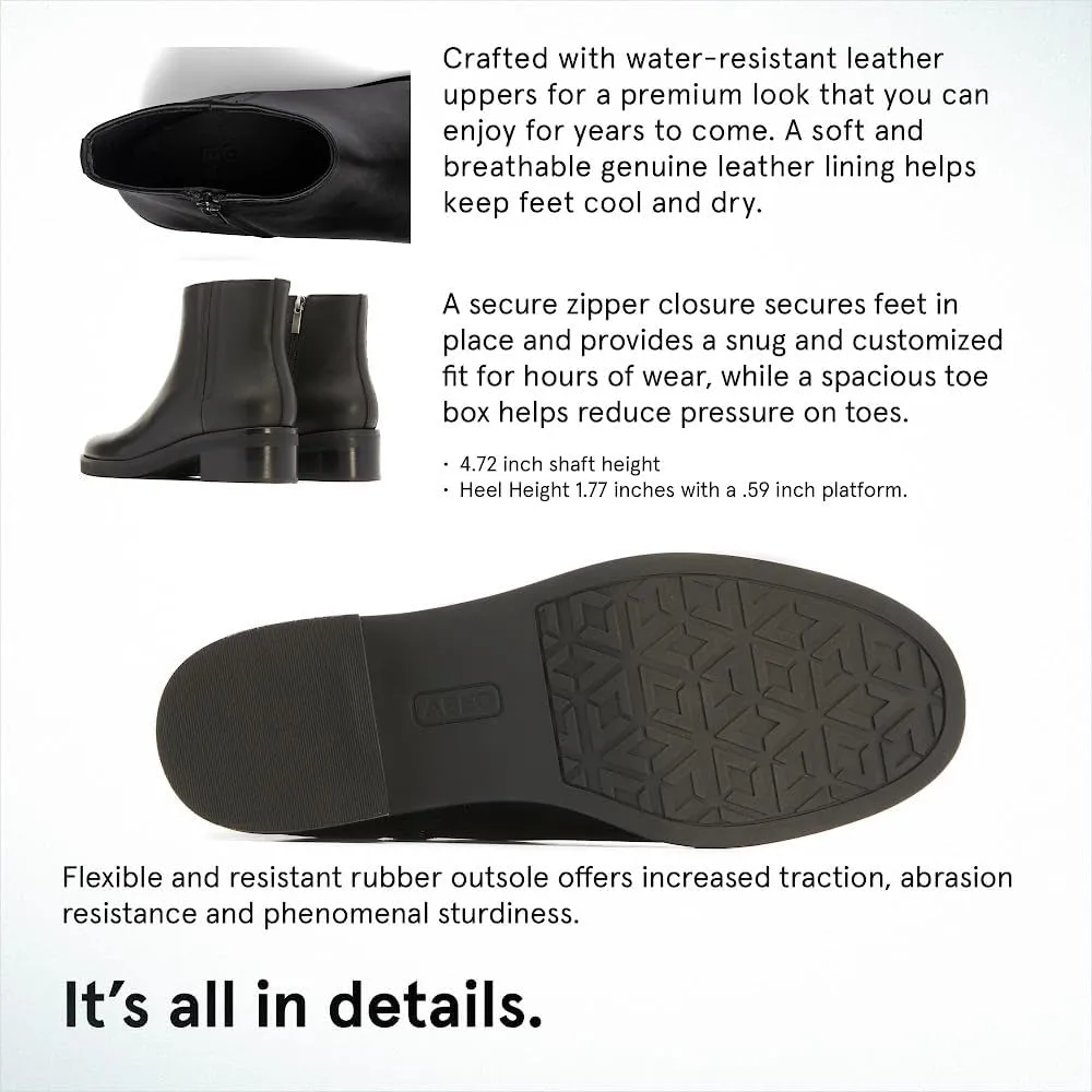 ABEO Traverse Ankle Booties for Women | Fall Boots for Women | Water Resistant Leather | Built-In Orthotic Insole