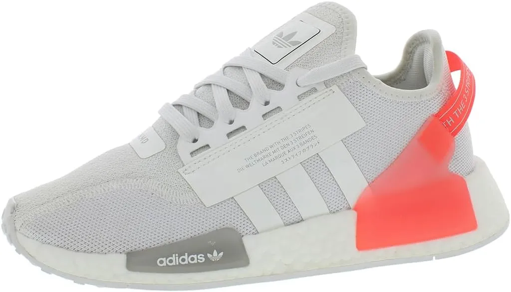 adidas Kids Girls NMD_R1.V2 Lace Up Sneakers Shoes Casual - White - Size 6 M