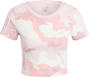 adidas Women's Essentials 3-Stripes Camouflage Printed Baby T-Shirt