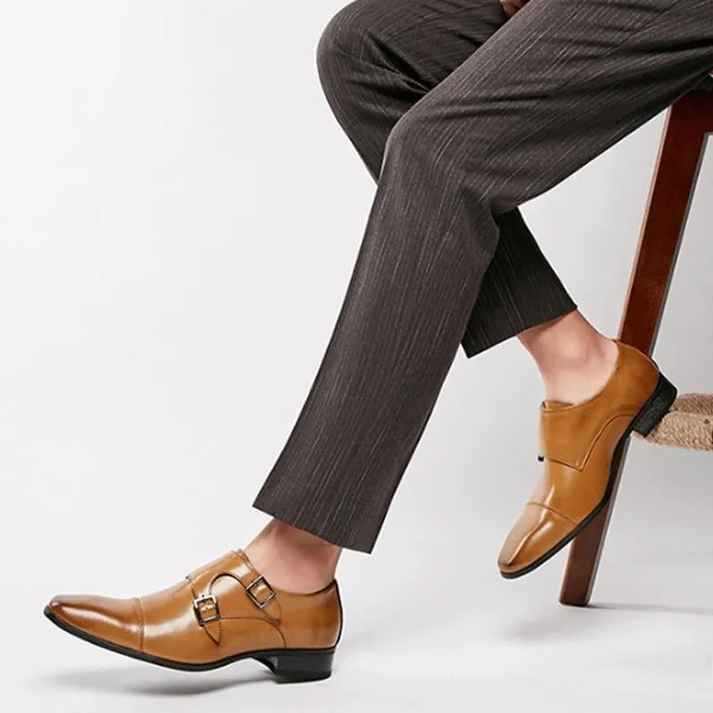 All-Season Men's Business Casual Shoes Hybrid Derby Sneakers with Moisture-Wicking Lining & Air Cushion