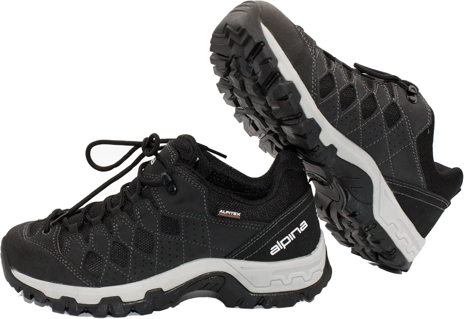 Alpina SIMBIA Women's Waterproof Hiking Shoes - Leather Slip Resistant Outdoor Trail Footwear Sneakers Slip Resistant Breathable