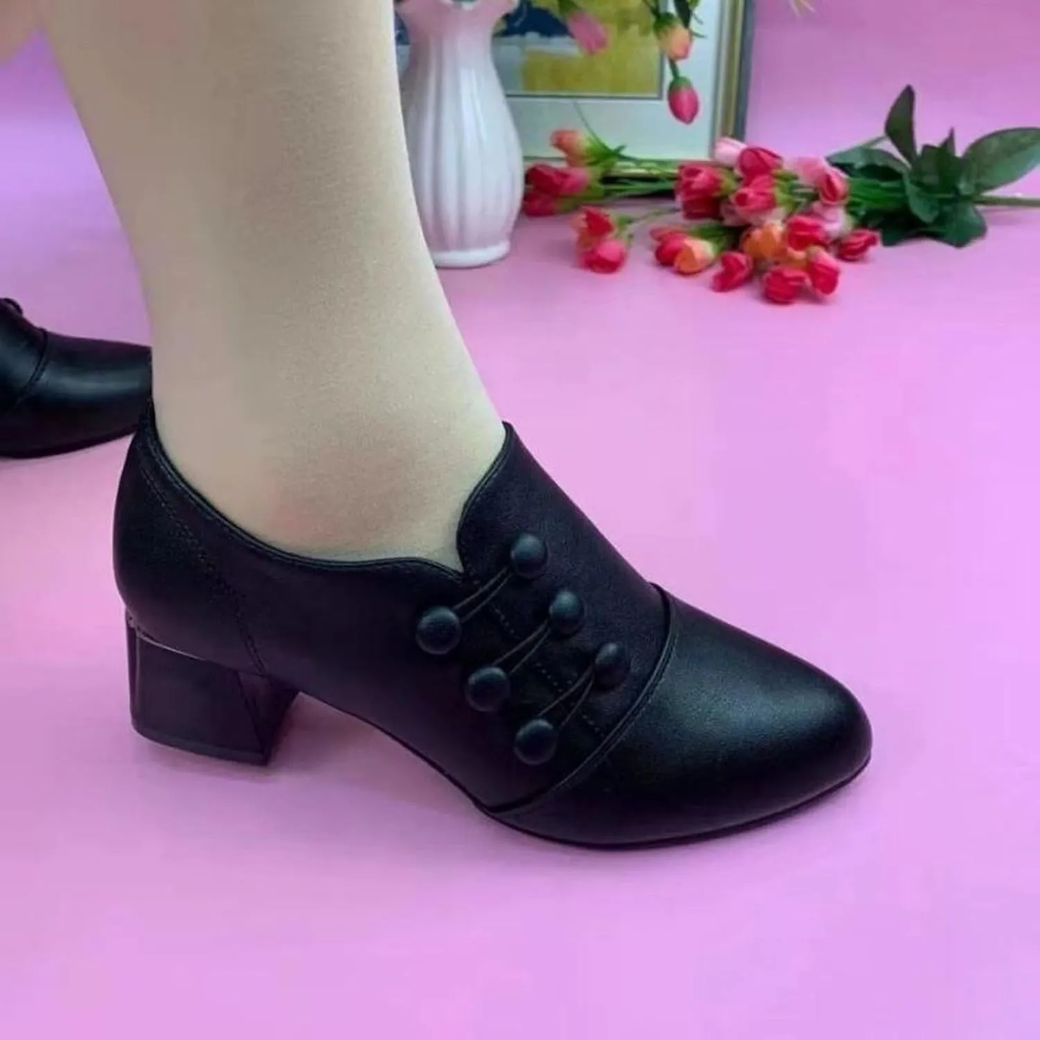 AMDBEL Winter Boots for Women 2024 Ankle Boots Low Chunky Low Heel Comfortable Round Toe Short Boots Winter Shoes