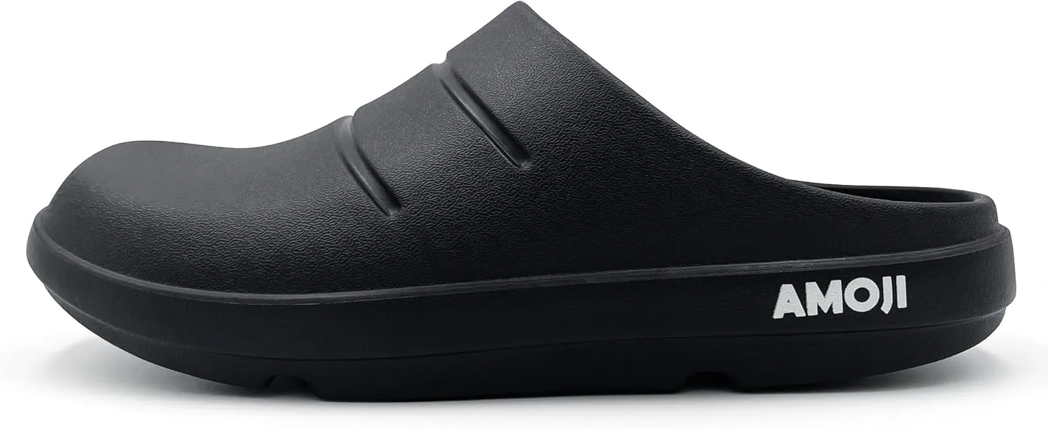 Amoji Unisex Arch Support Recovery Slide Sandals Orthopedic Clogs Athletic Shower Slipper XLS1556