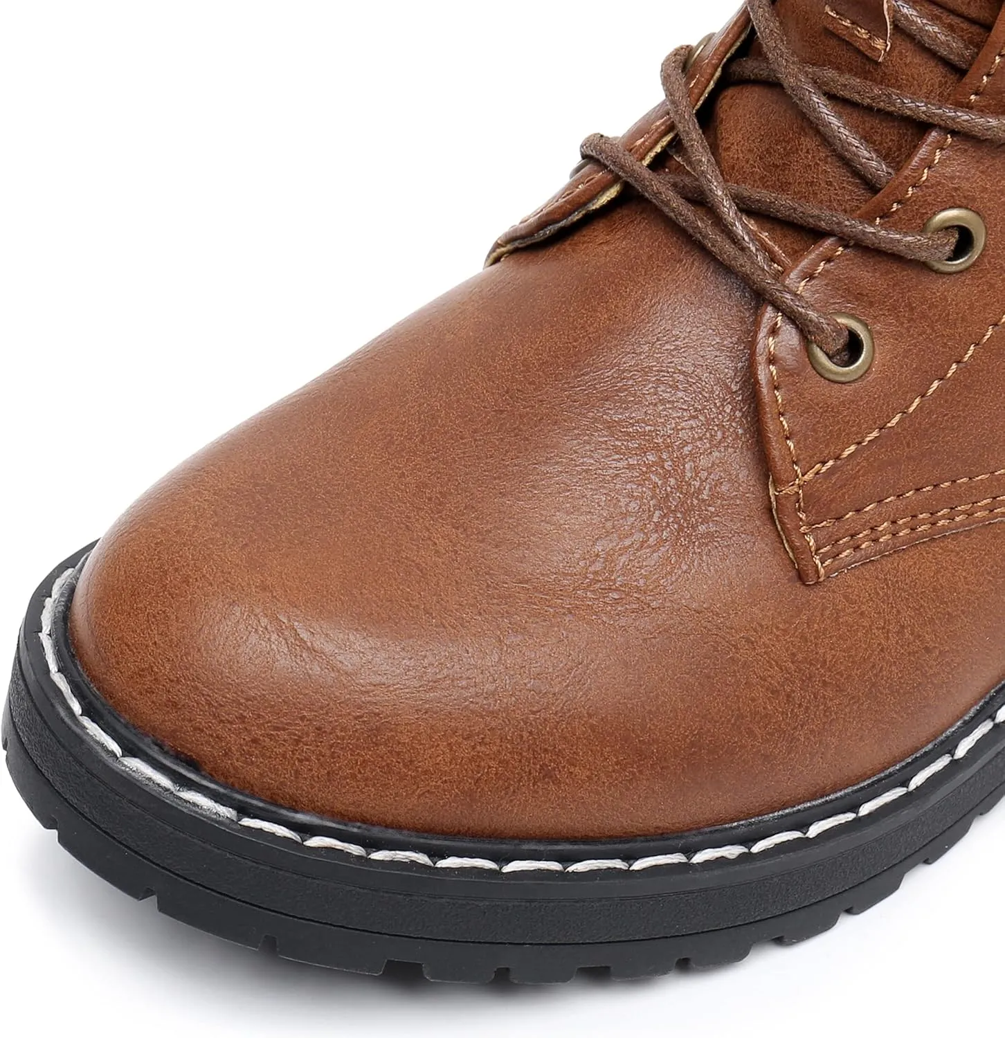 Apakowa Gilrs Combat Boots Side Zipper Ankle Booties (Toddler/Little Kid/Big Kid)