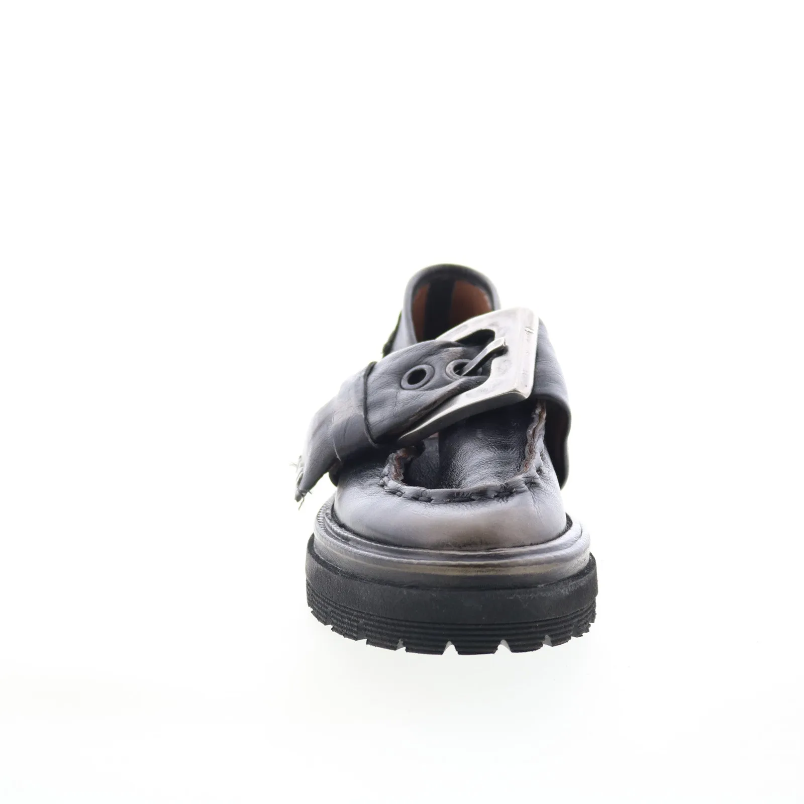 A.S. 98 Heddy Womens Black Leather Slip On Loafers & Slip Ons Casual Shoes