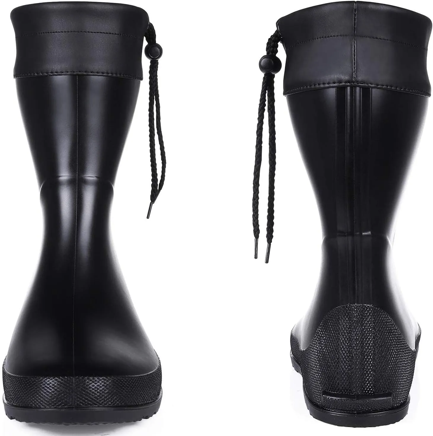 Asgard Women's Mid Calf Rain Boots Collar Gardening Boots Ultra Lightweight Portable Garden Shoes