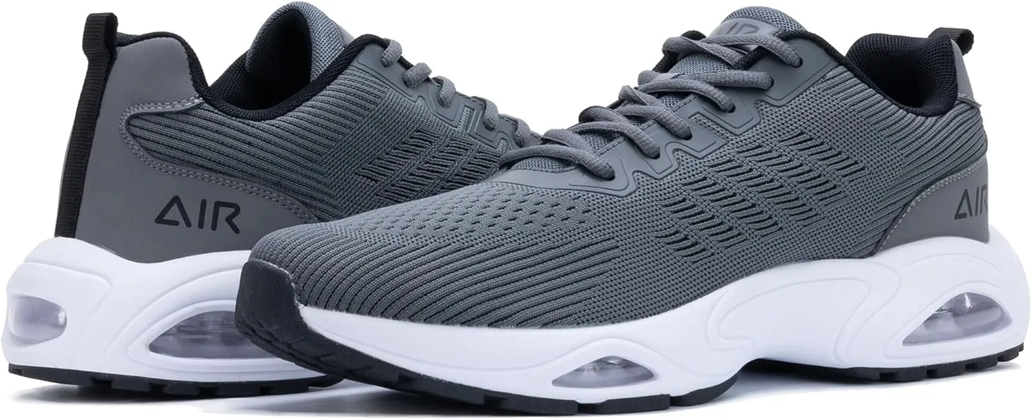 Autper Men's Air Athletic Running Shoes Lightweight Breathable Tennis Walking Sneakers for Gym Jogging Sports US 7-13