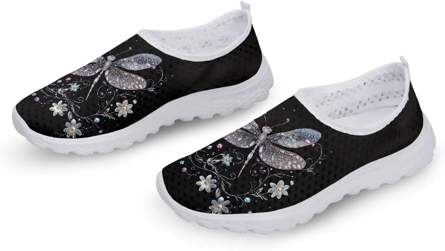 Bigcardesigns Fashion Women's Walking Shoes Sport Sneakers Breathable Mesh Loafers