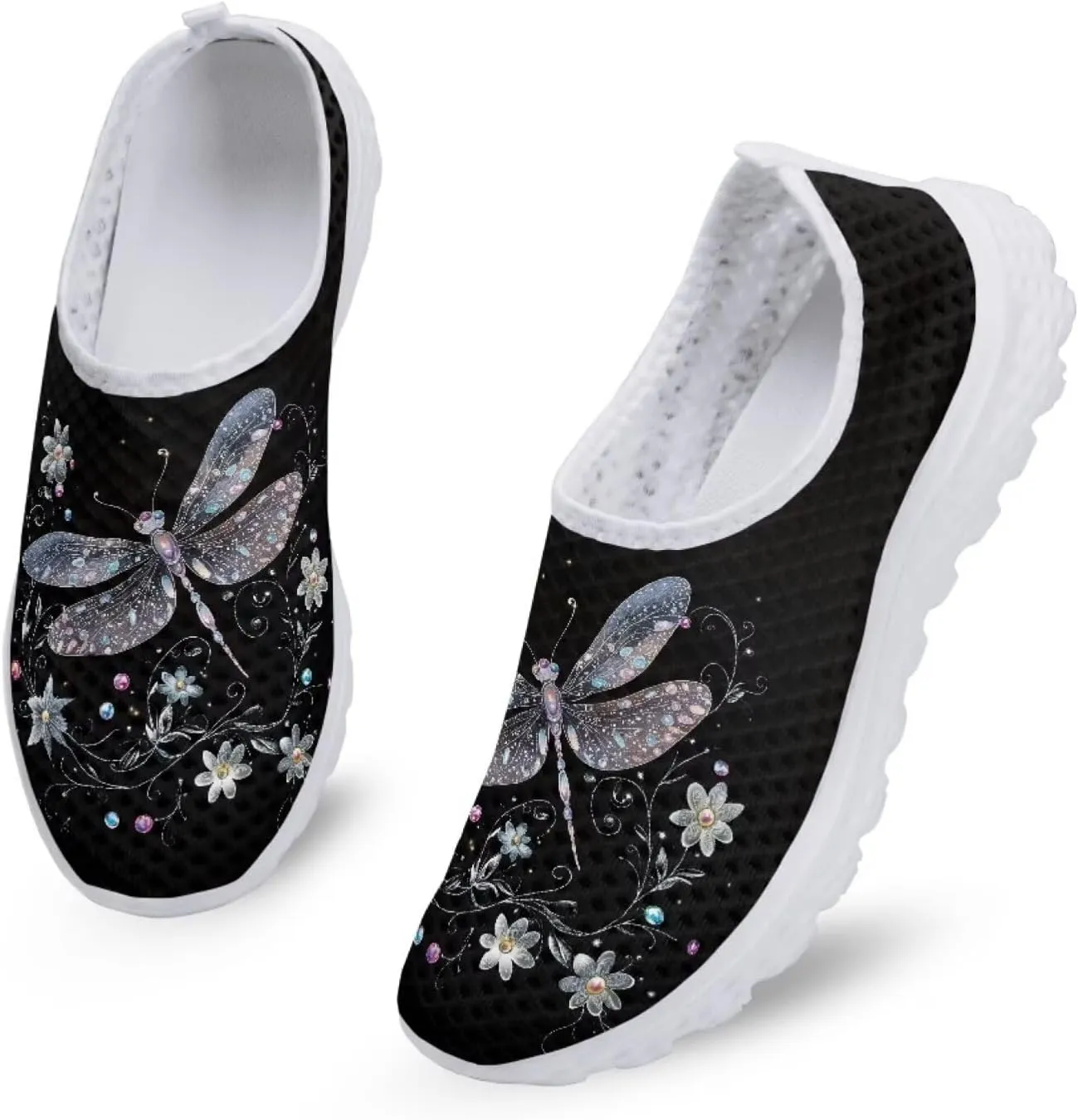 Bigcardesigns Fashion Women's Walking Shoes Sport Sneakers Breathable Mesh Loafers