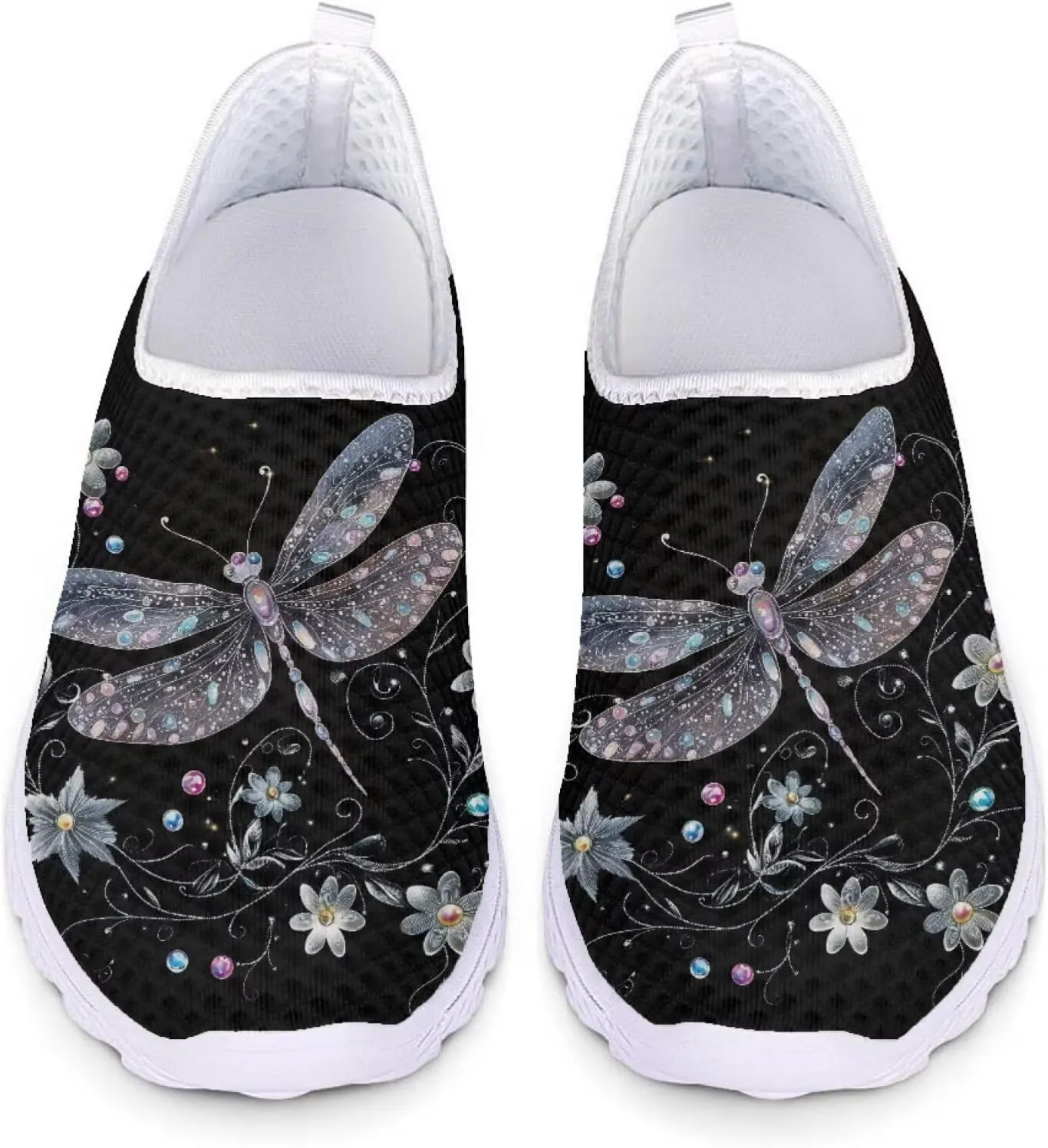 Bigcardesigns Fashion Women's Walking Shoes Sport Sneakers Breathable Mesh Loafers
