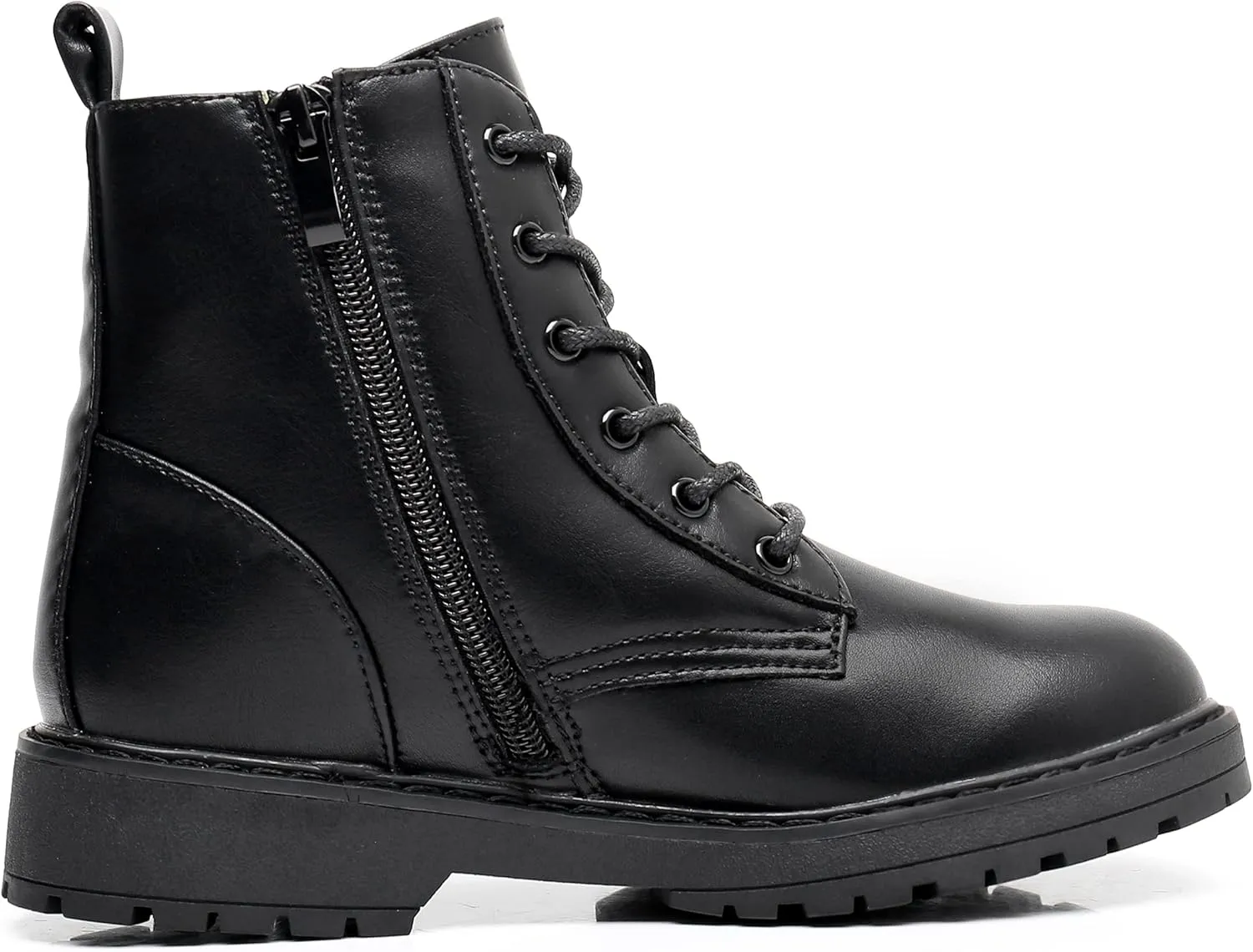 Blikcon Kids Girls Combat Ankle Boots Lace up Inner Zipper Fashion Booties (Little Kid/Big Kid)…