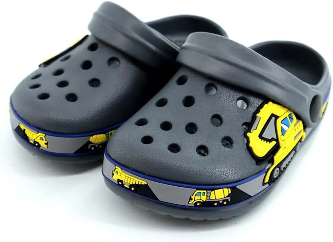BMINFEE Kid's Girls Boys Clogs Garden Shoes Toddler Slip On Cartoon Slides Sandals Beach Slipper Children Water Sneakers