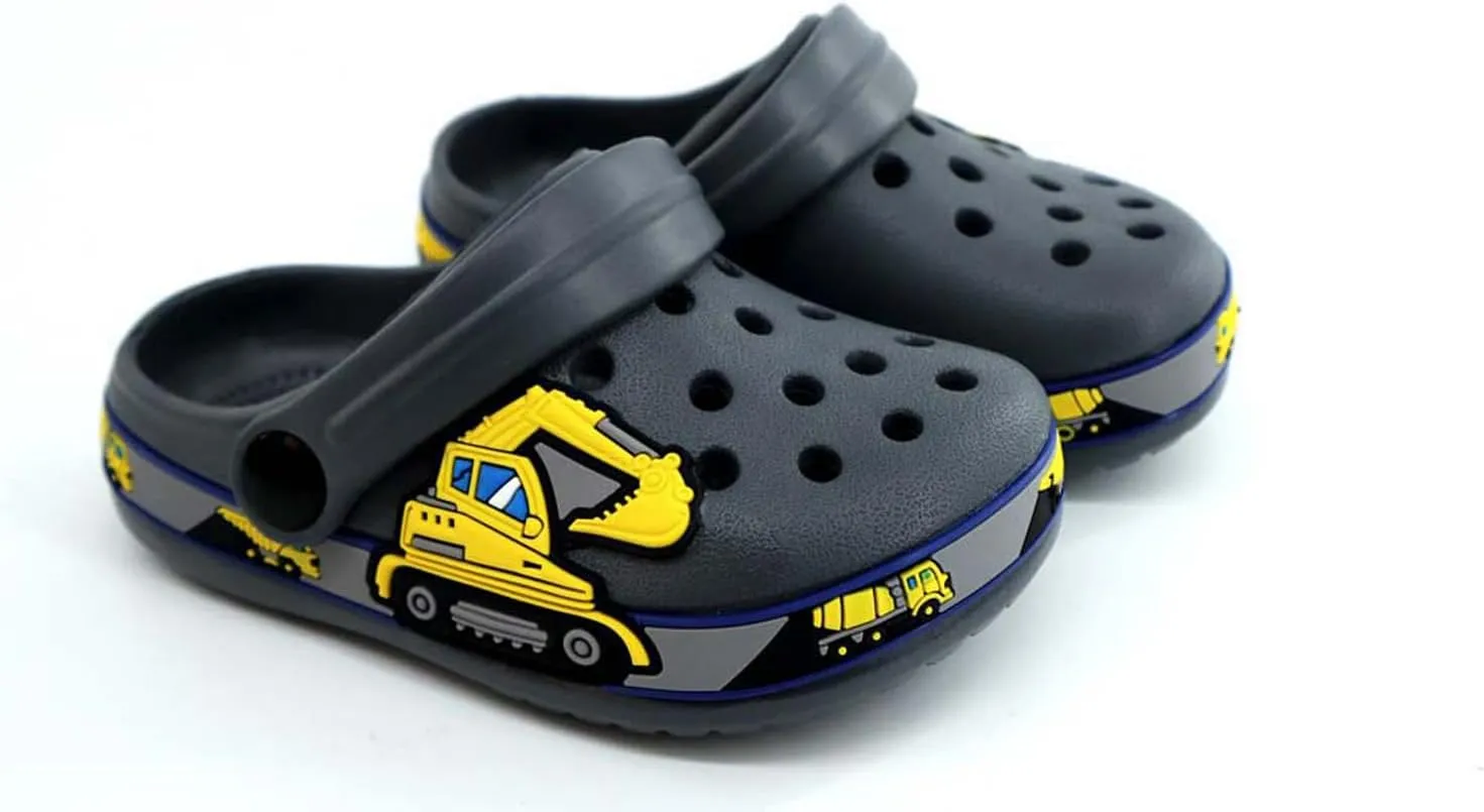 BMINFEE Kid's Girls Boys Clogs Garden Shoes Toddler Slip On Cartoon Slides Sandals Beach Slipper Children Water Sneakers
