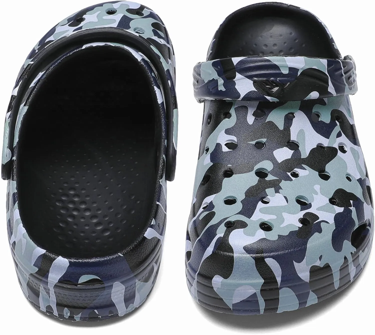 Boys Girls Camo Graphic Clog Beach Shoes Sandals(Littele Kid/Big Kid)