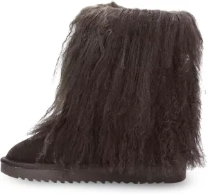 Cape Robbin Freezy Warm Winter Fur Boots for Women and Girls - Stylish Fashion Faux Fur Boots - Fuzzy, Fluffy Furry Lined Boots Women - Cute Flat Moon Winter Boots