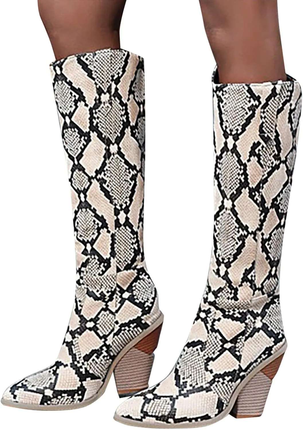 Cathalem Ankle Boots for Women Rhinestone Low Chunky Pointed Toe Boots with Full Bling Sparkly Crystals Booties for Wedding