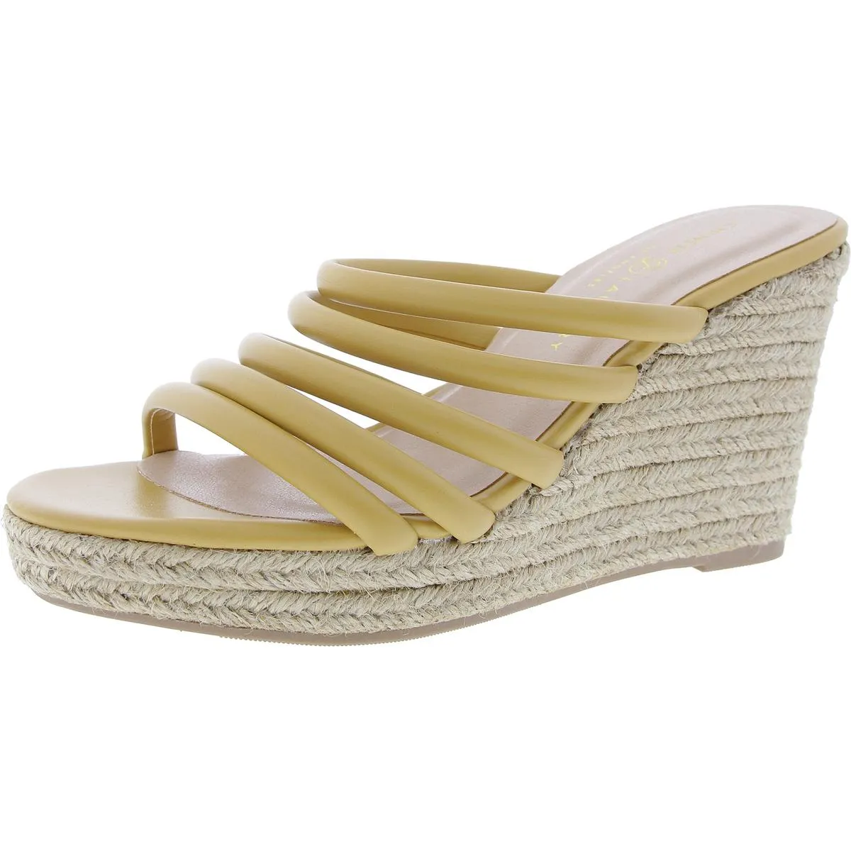 Chinese Laundry Womens Strappy Faux Leather Espadrilles