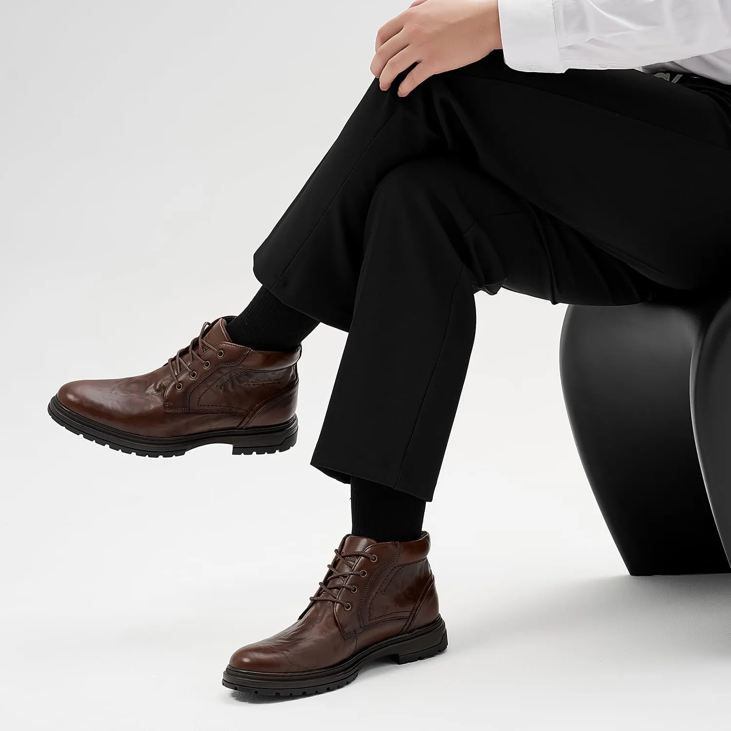 Chukka Boots Boots for Men Casual Boots Motorcycle Combat Ankle Boots Black Boots