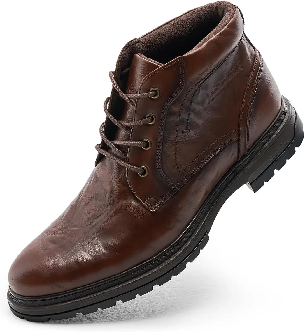 Chukka Boots Boots for Men Casual Boots Motorcycle Combat Ankle Boots Black Boots