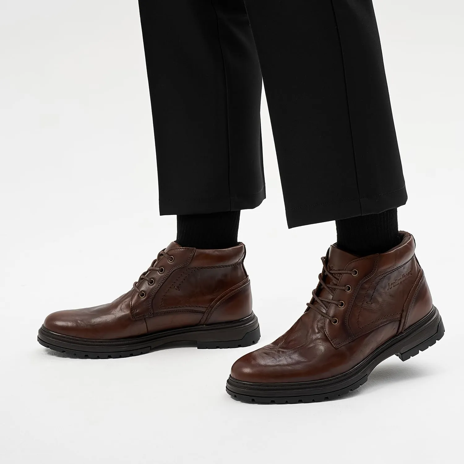 Chukka Boots Boots for Men Casual Boots Motorcycle Combat Ankle Boots Black Boots