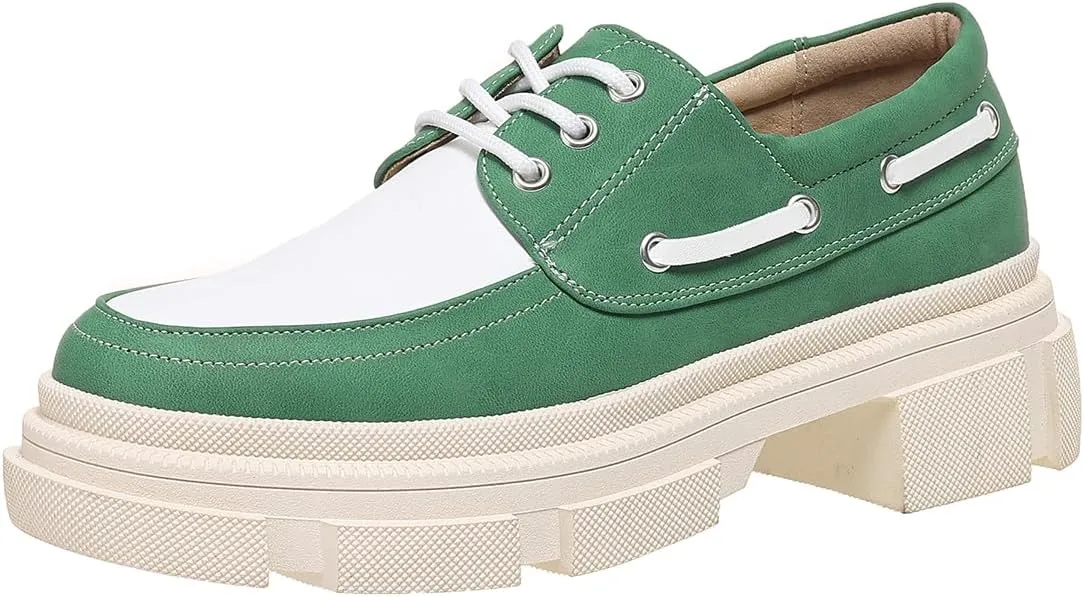 Chunky Loafers for Women,Patent Leather Platform Loafers Lug Sole Slip On Shoes Work Office Business Casual Dress Shoes