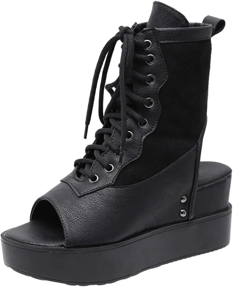 Ciuyurra Classic Summer Shoes Platform Open Toe Gladiator Sandals