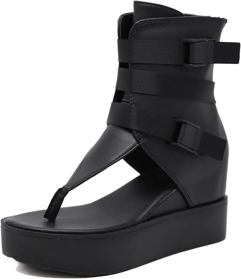 Ciuyurra Classic Summer Shoes Platform Open Toe Gladiator Sandals