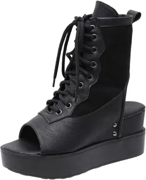 Ciuyurra Classic Summer Shoes Platform Open Toe Gladiator Sandals
