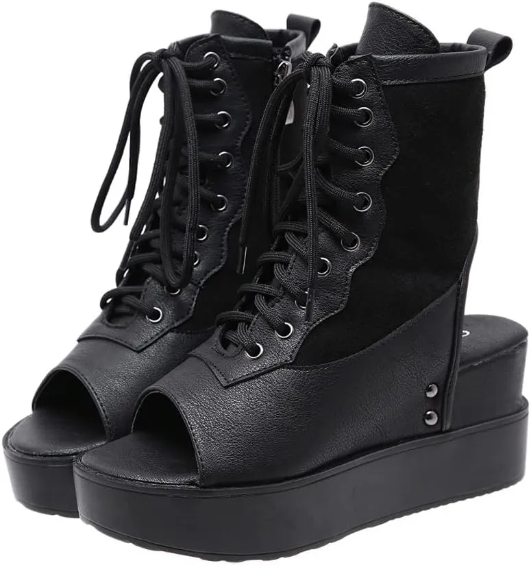 Ciuyurra Classic Summer Shoes Platform Open Toe Gladiator Sandals