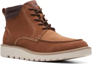 Clarks Mens Barnes Mid Suede Ankle Combat & Lace-Up Boots