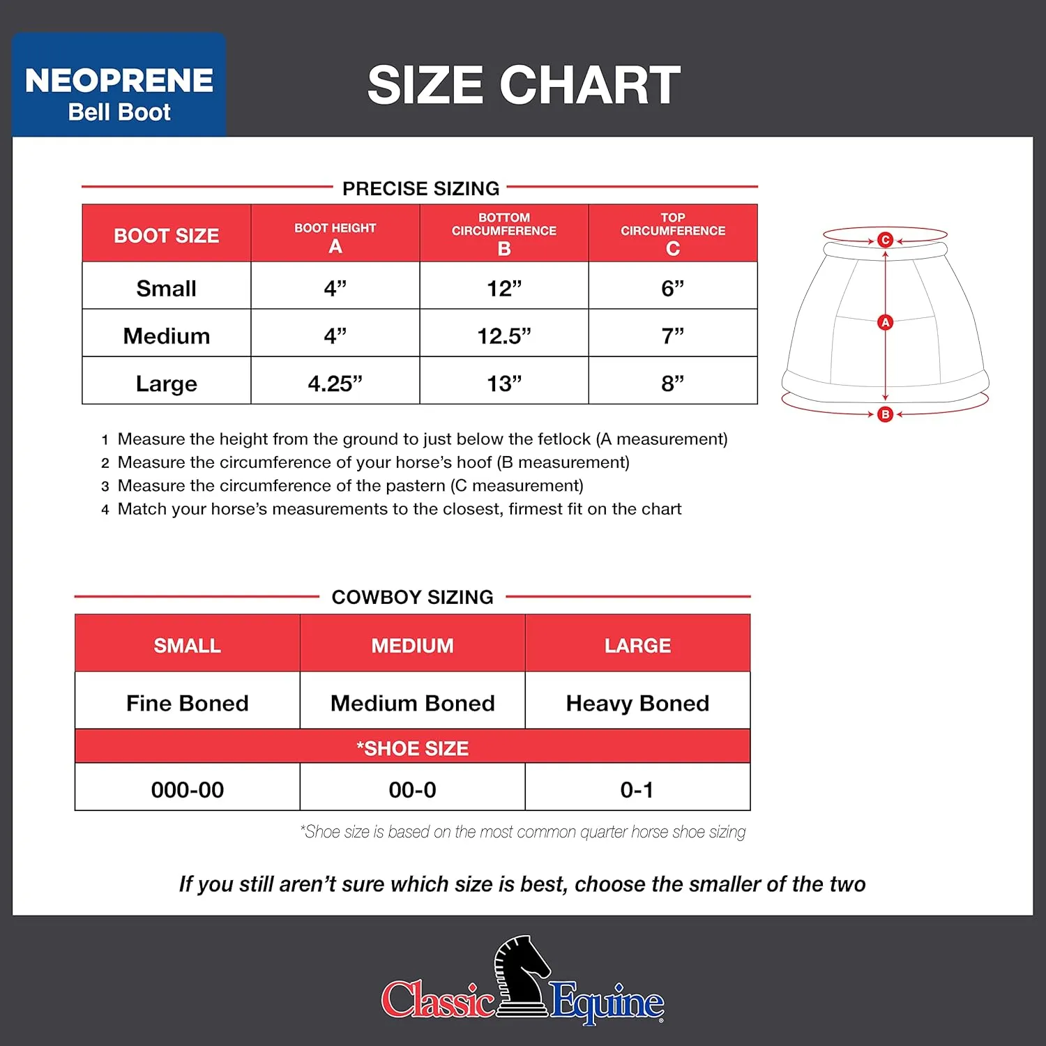 Classic Equine Boots Bell Neoprene Wrap Around Shock Absorb CNB100
