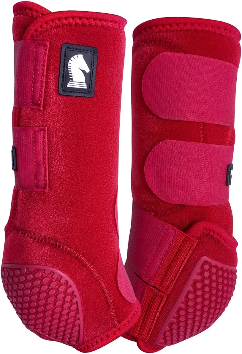 Classic Flexion Legacy2 Support Horse Front Boots Crimson