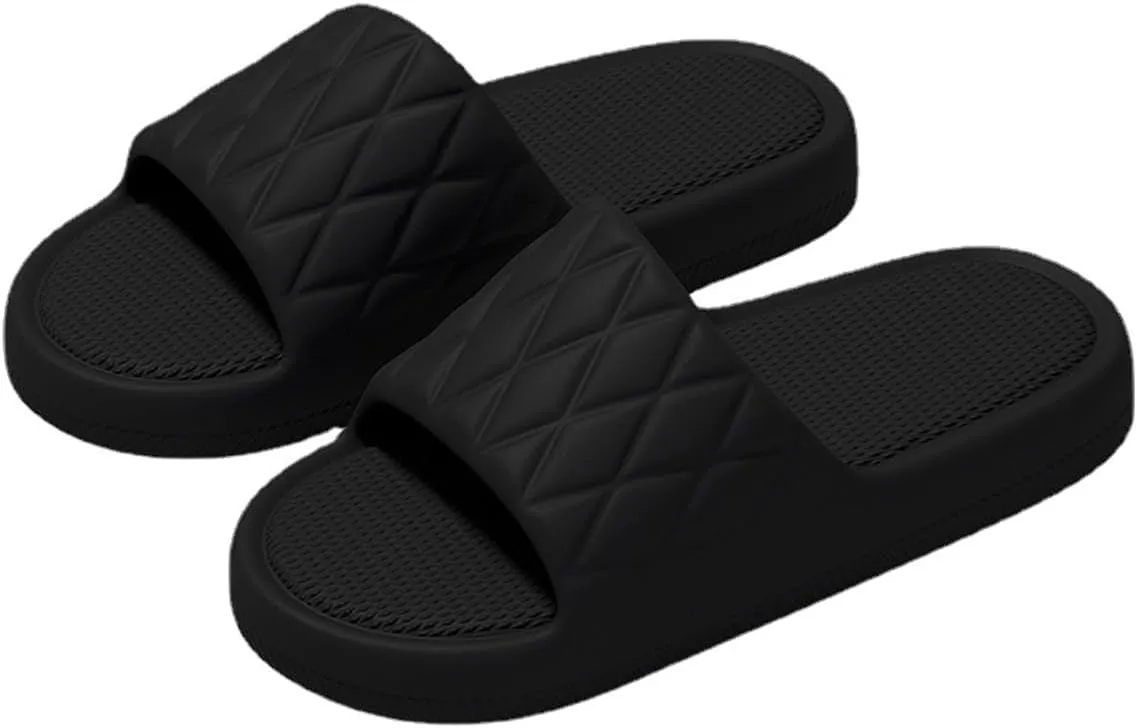 Cloud Slides for Women and Men - No smelly feet,Soft, Comfy, Relax Cloud Slippers, Thick Sole, Non-slip Pillow Slippers, Easy to Clean, Shower, Indoor and Outdoor Pillow Slides
