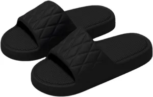 Cloud Slides for Women and Men - No smelly feet,Soft, Comfy, Relax Cloud Slippers, Thick Sole, Non-slip Pillow Slippers, Easy to Clean, Shower, Indoor and Outdoor Pillow Slides