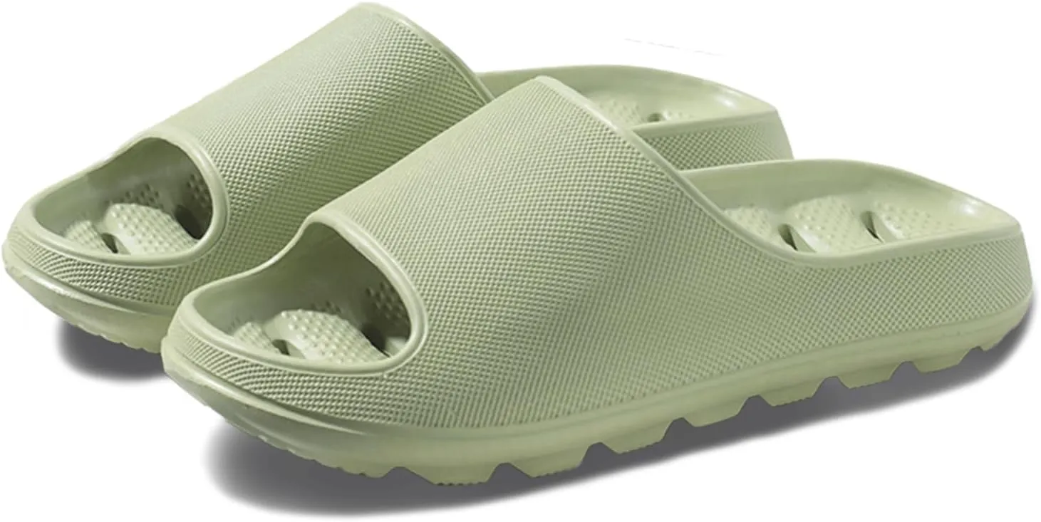 Cloud Slides for Women Men Breathable Pillow Slippers Non-Slip Shower Bath Platform Foam Sandals for Indoor Outdoor House