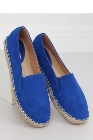 Cobalt Blue Eco-Suede Espadrilles with Jute Stitching