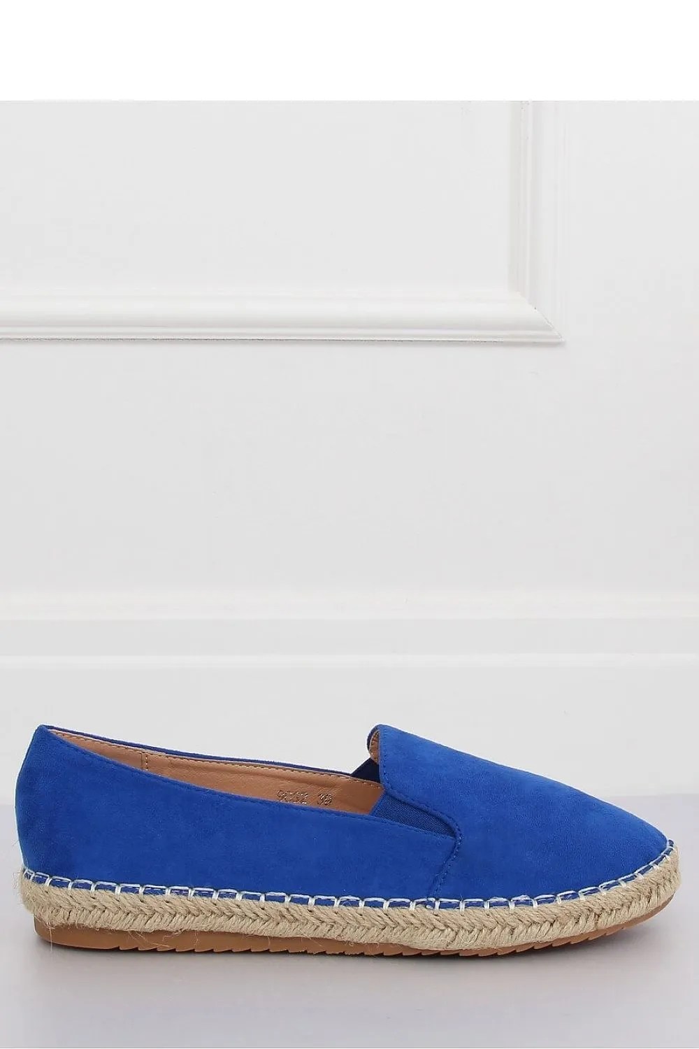 Cobalt Blue Eco-Suede Espadrilles with Jute Stitching