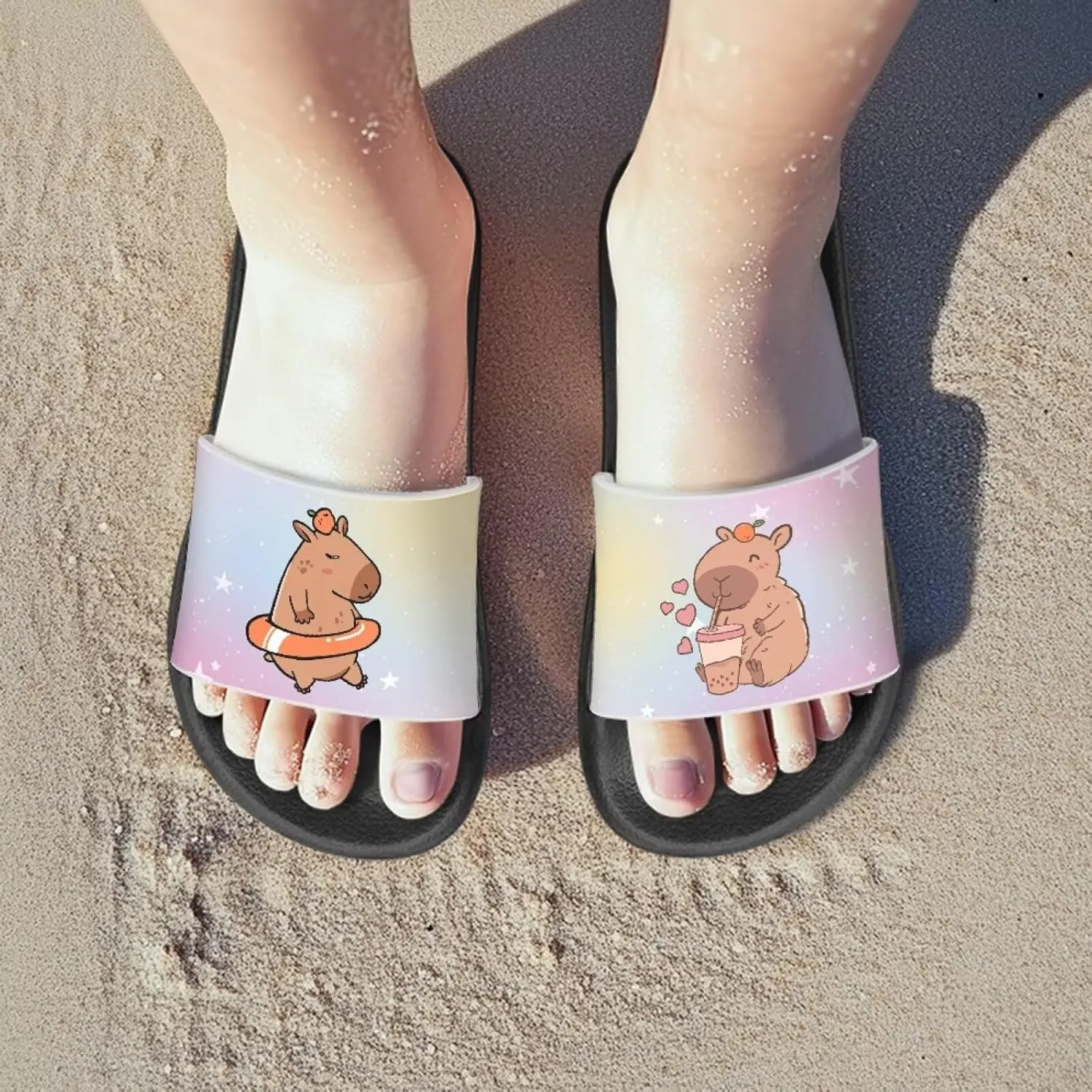 Comfortable Girls Sandals Toddler Kids Shower Shoes Summer Slippers Girls Flip Flops
