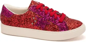 Corkys Footwear Supernova Lace-Up Glitter Star Sneakers