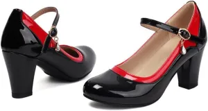 Corporate Goth Heels Plus Size Shoes Corp Clean Goth Office Business Casual Women Cute Kawaii Y2K Fashion Whimsy Grunge Alternative Sandals Rave Wedding Festival Birthday Gifts for Gothic Girls Summer