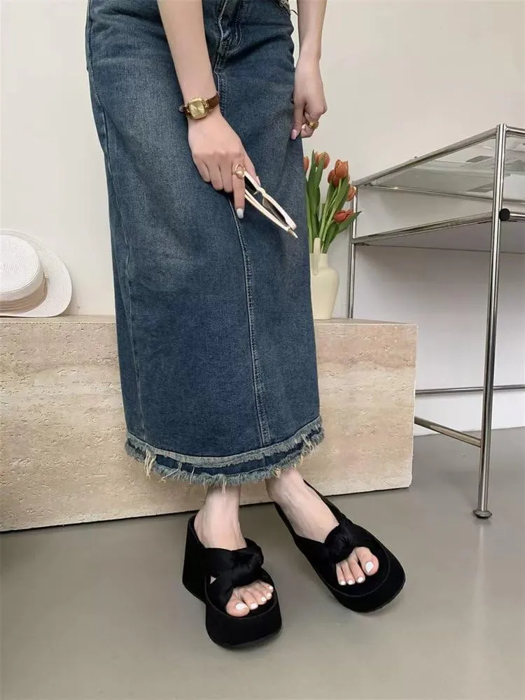 Corporate Goth Shoes Goth Office Business Casual Women Slides Cute Kawaii Y2K Fashion Whimsy Grunge Alternative Flip Flops Sandals Rave Wedding Festival Birthday Gifts for Gothic Girls Summer Beach