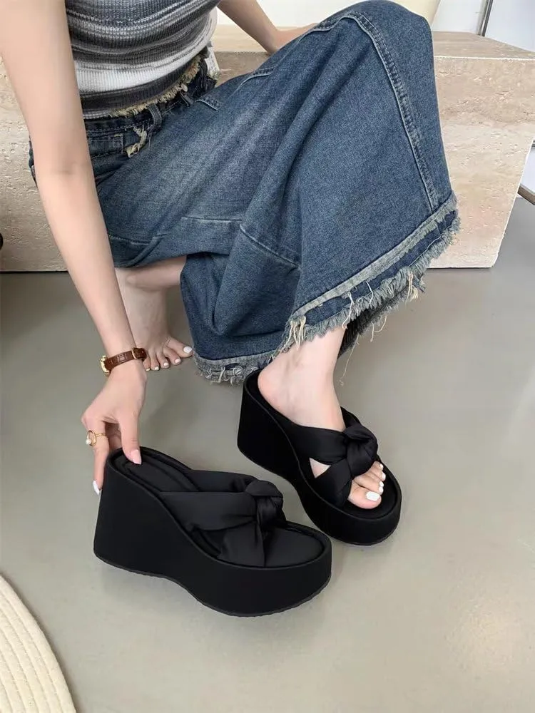 Corporate Goth Shoes Goth Office Business Casual Women Slides Cute Kawaii Y2K Fashion Whimsy Grunge Alternative Flip Flops Sandals Rave Wedding Festival Birthday Gifts for Gothic Girls Summer Beach