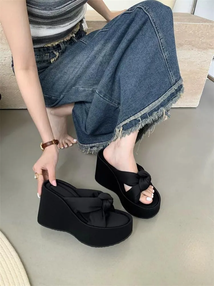 Corporate Goth Shoes Goth Office Business Casual Women Slides Cute Kawaii Y2K Fashion Whimsy Grunge Alternative Flip Flops Sandals Rave Wedding Festival Birthday Gifts for Gothic Girls Summer Beach