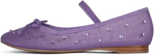 Crystal Mesh Ballet Flats for Women Stretch Band Snip Toe Ballerinas Flats Rhinestone Sparkly Mary Jane Flat Shoes