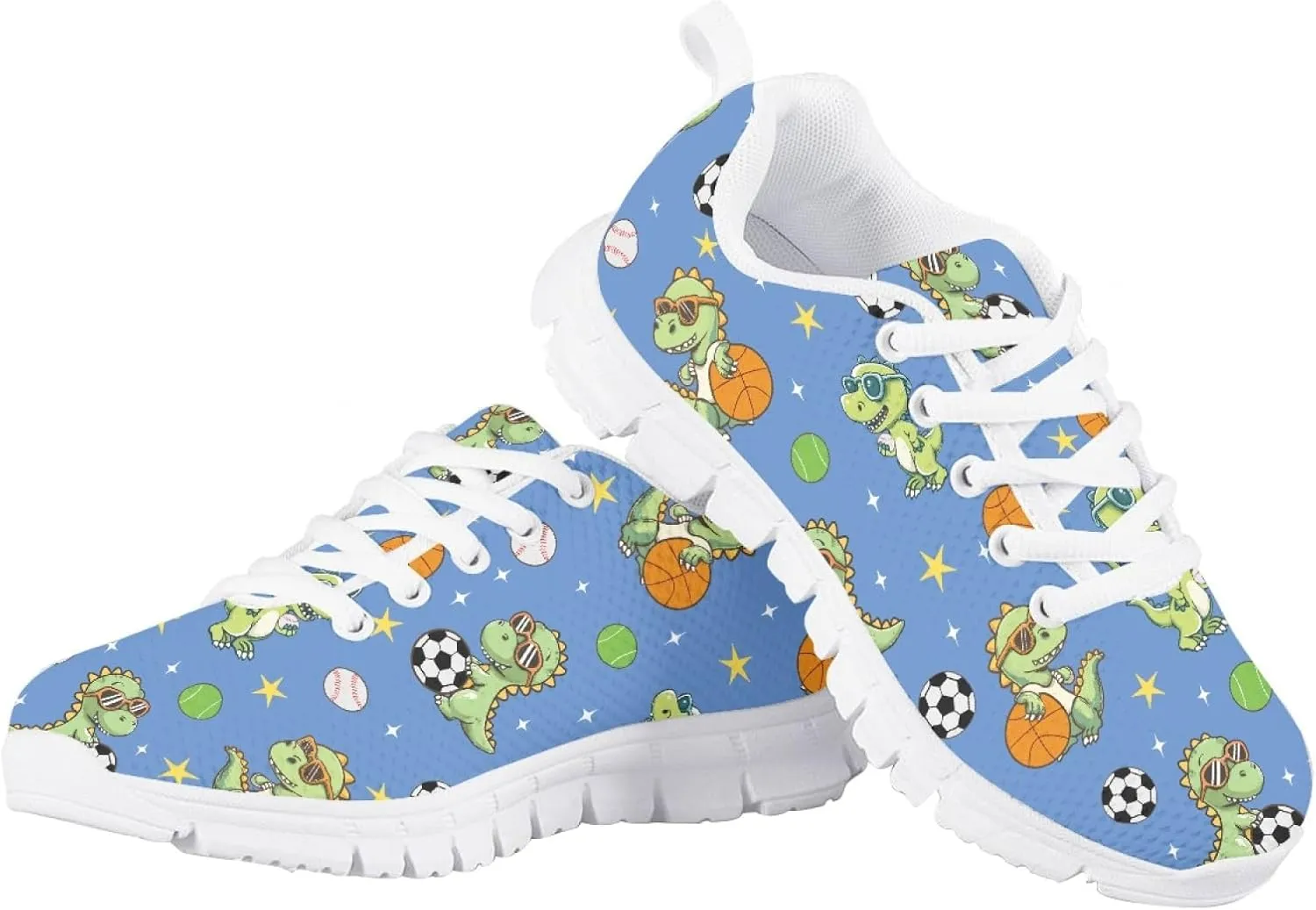 Cumagical Kids Summer Shoes with Laces for Boys Girls Running Sneakers