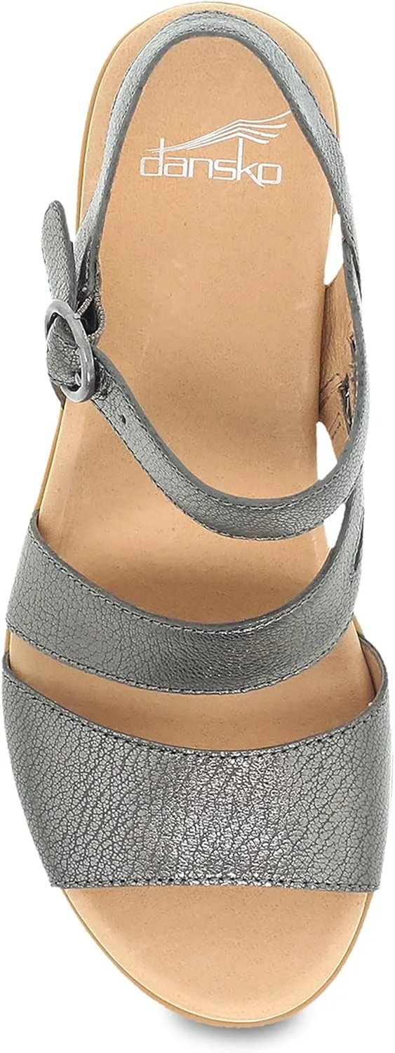 Dansko Tansy Multi-Strap Sandal for Women - A Subtle Heel and Memory Foam for All-Day Comfort - Unique Design for Easy Transition from Work to Evening