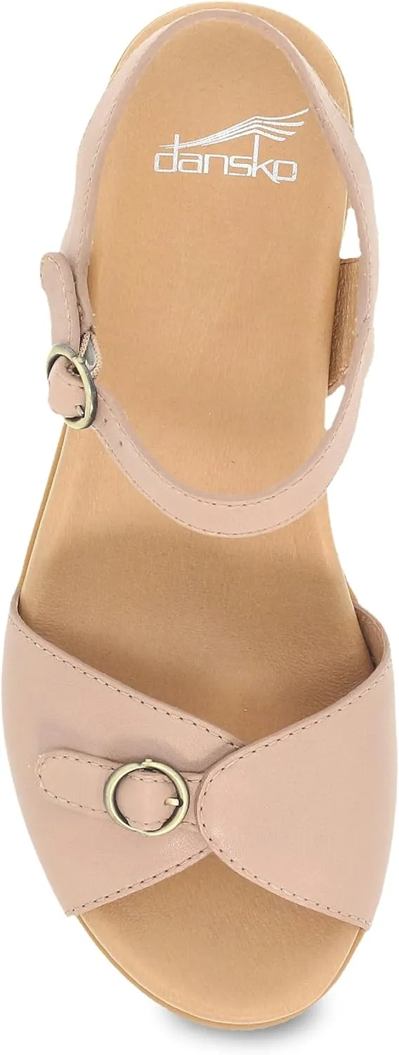 Dansko Tessie Multi-Strap Sandal for Women - A Subtle Heel and Memory Foam for All-Day Comfort - Unique Design for Easy Transition from Work to Evening